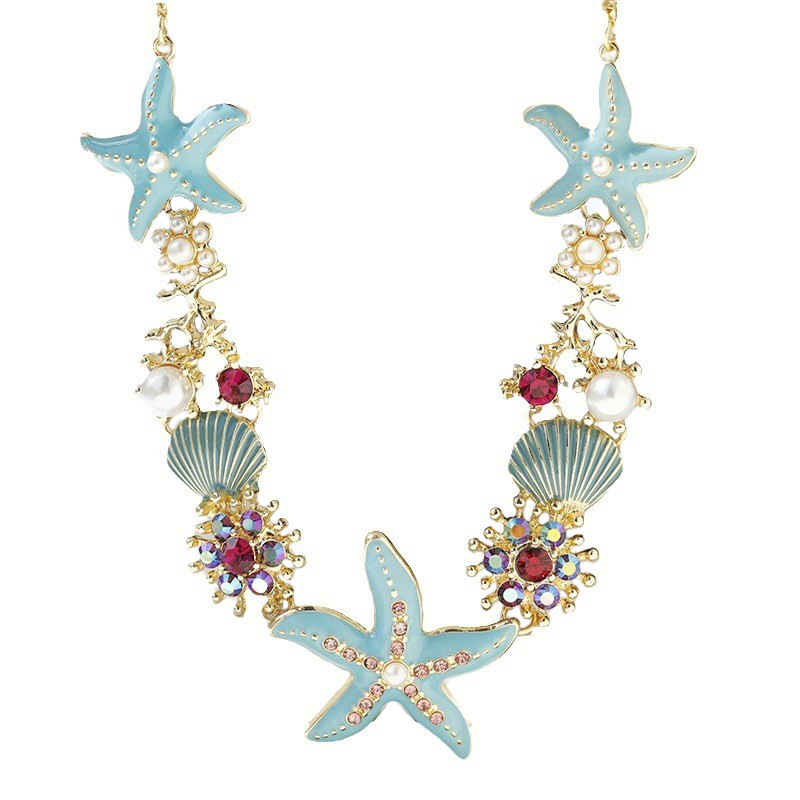 Lisslune | Shell Starfish Pearl Necklace