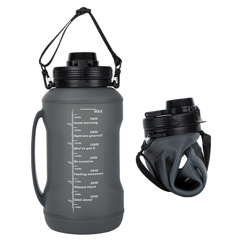 Lisslune | HydroFold - Portable collapsible sports water bottle
