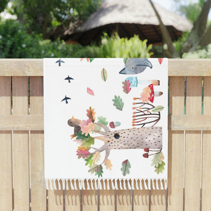 Lisslune | Bohemian Bliss Kaftan: Artisan Tassels and Vibrant Prints