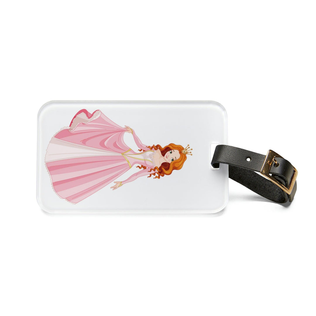 Lisslune | Chic Personal Acrylic Luggage Tag with Leather Strap