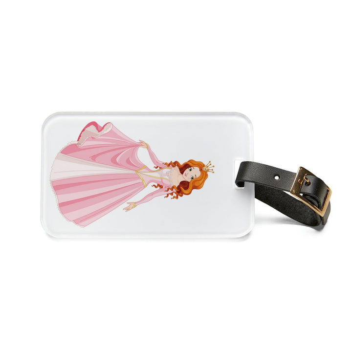 Lisslune | Chic Personal Acrylic Luggage Tag with Leather Strap