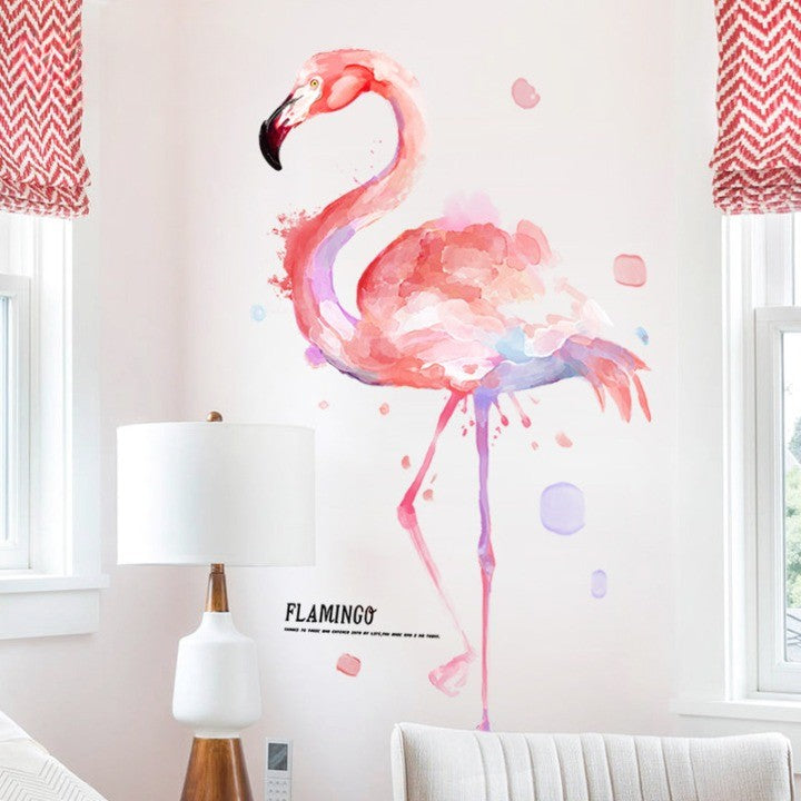 Lisslune | Flamingo Wall Stickers for Kids Room Home