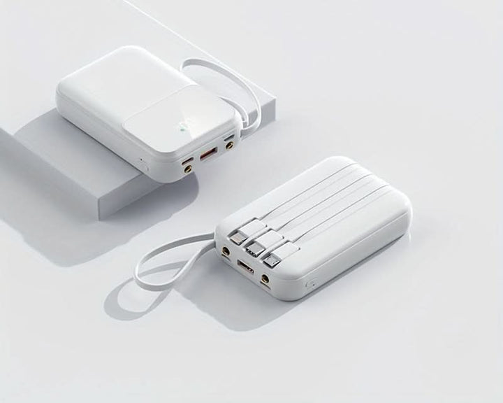Lisslune | 10000mAh Portable Power Bank with Cables