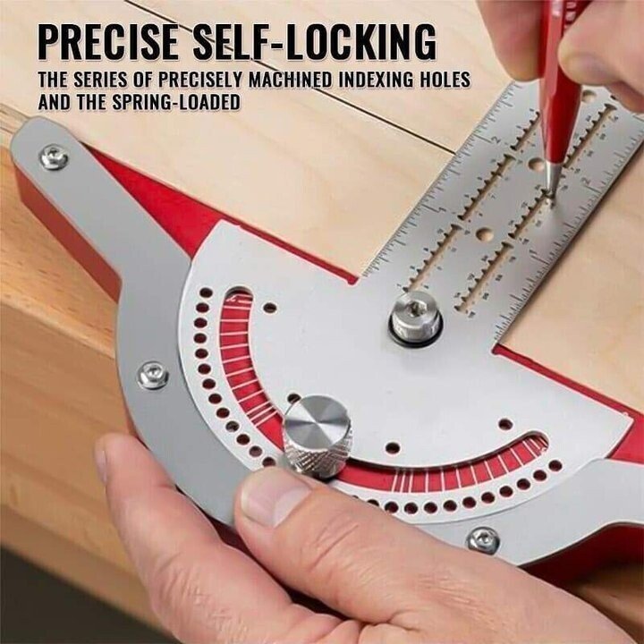 Lisslune | Ultra Precision Marking Ruler Square T Type Woodworking Scriber Measuring Tool