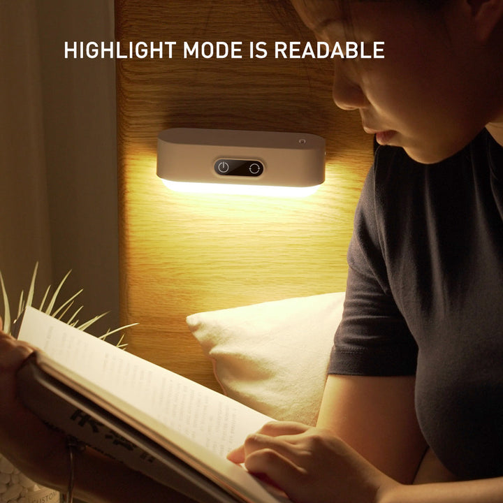 Lisslune | LED Desk Lamp Magnetic Table Lamp for Study Cabinet Light USB Rechargeable Stepless Dimming Student House Night Lights