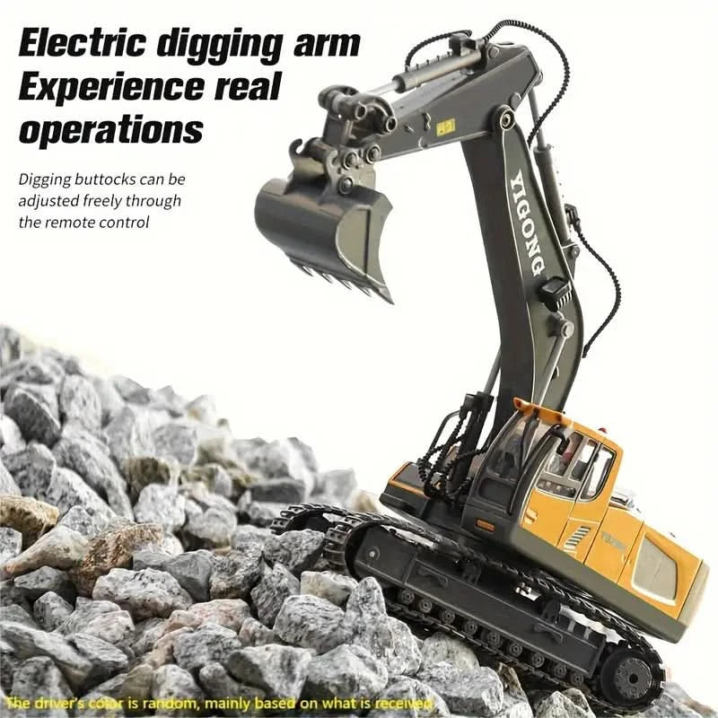 Lisslune | Remote-Controlled Excavator with 11 Functions for Realistic Construction Site Feel