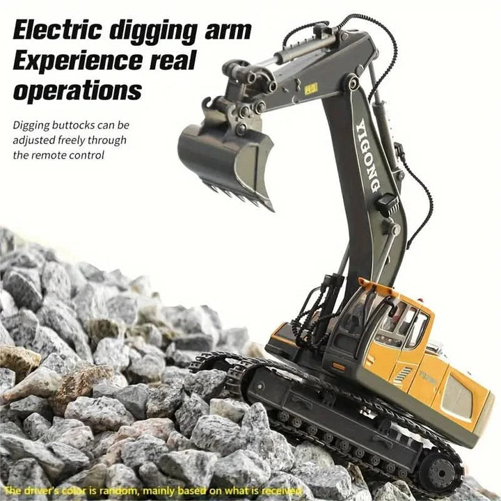 Lisslune | Remote-Controlled Excavator with 11 Functions for Realistic Construction Site Feel