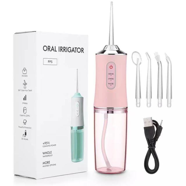 Lisslune | Waterproof irrigator dental cleaner, cordless & rechargeable water floss