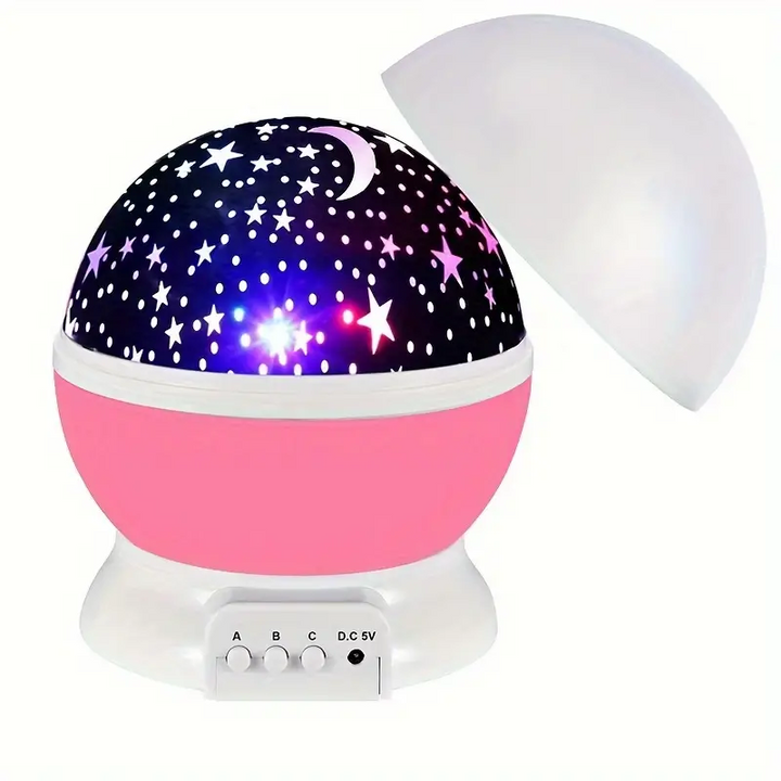 Lisslune | Luna Star Projector Night Lamp – With Music and Colorful Light Show