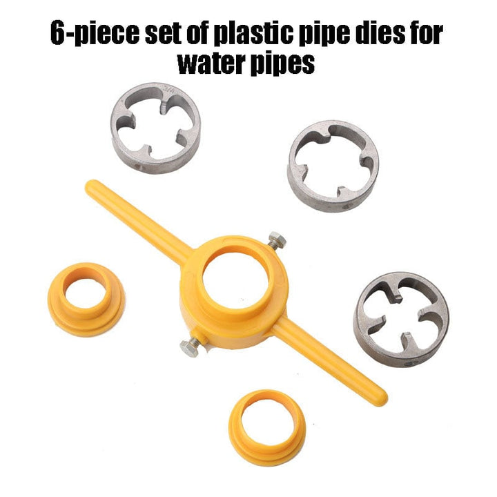 Lisslune | 6-Piece Set Of Water Pipe Die Plastic Pipe Die Tap Wrench Set