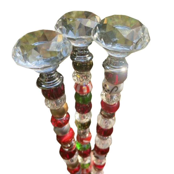Lisslune | Beaded Christmas Garden Tree Stakes – Outdoor Dream Decor & Enchanting Gifts for Kids
