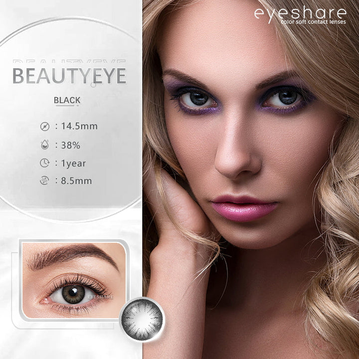 Rynx Beautyeye Black 14.5mm 1 Pair | 1 Year