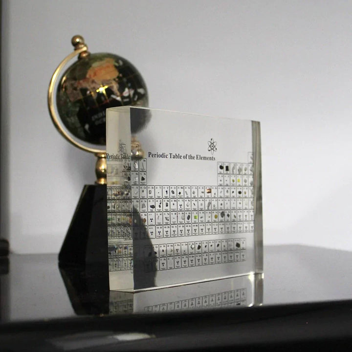 Lisslune | AtomVault | Educational Periodic Table Display with Real Elements – Premium Glass Science Decor