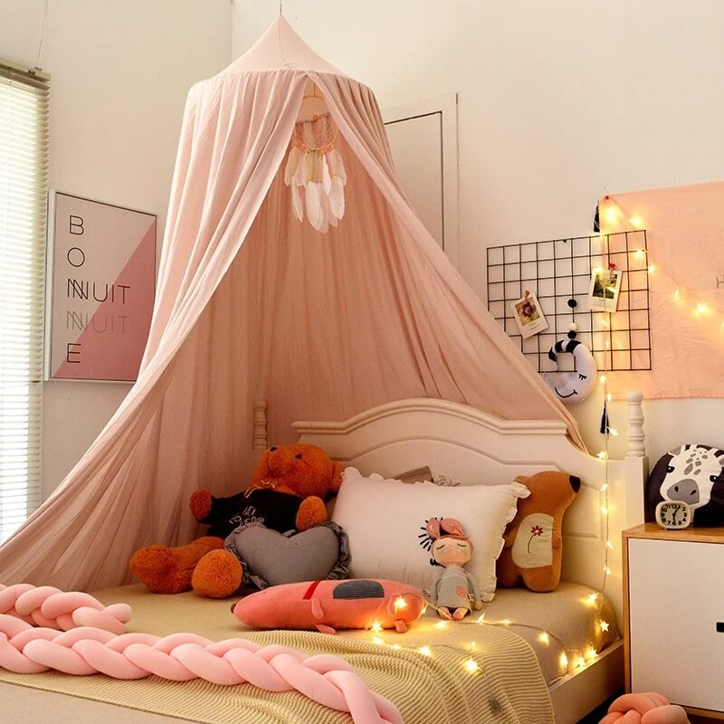 Lisslune | Blackout Bed Canopy for Kids | Soft. Breathable & Light-Blocking for Dreamy Play and Sleep Spaces