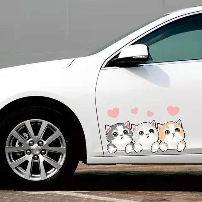 Lisslune | Cute cartoon mouse stickers for car