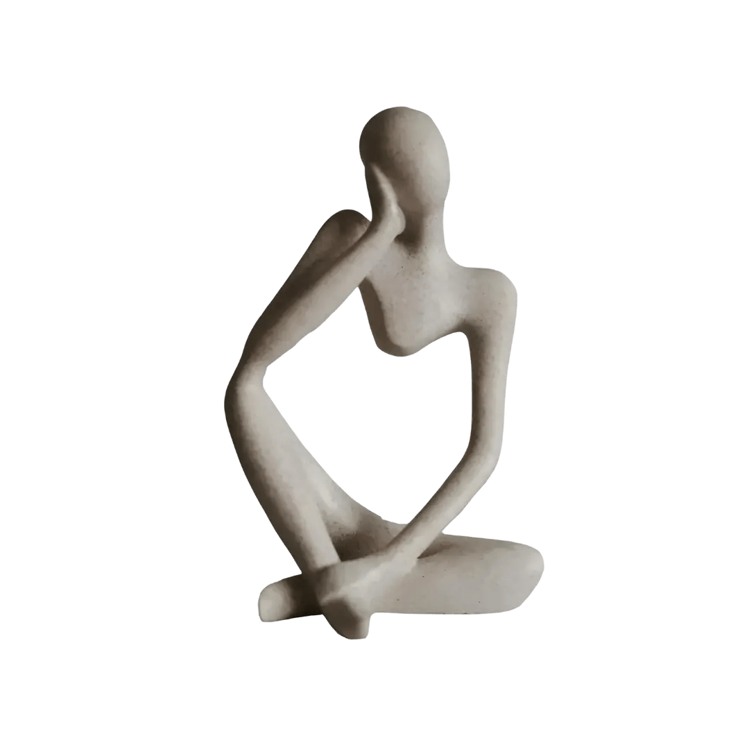 Lisslune | Abstract Thinker Resin Sculpture – Home Decor
