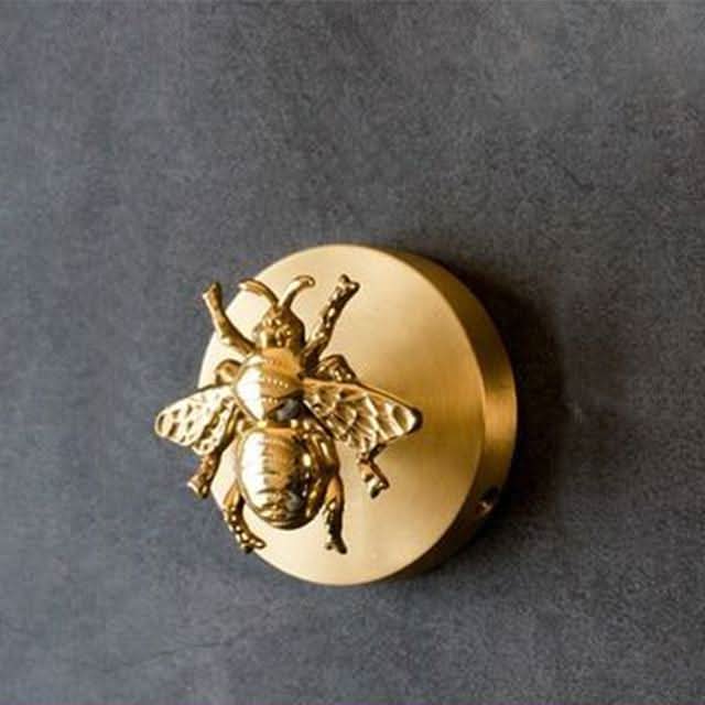 Lisslune | Brass Animal Wall Hook Rack Gold Accents