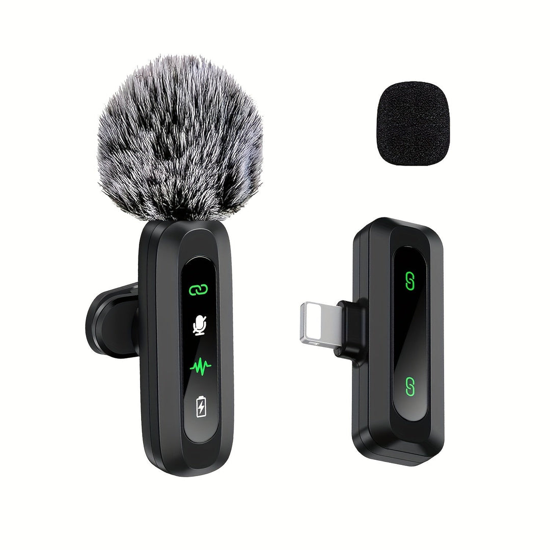 Lisslune | SoundSnap Wireless Clip Microphone – USB-C Microphone for Smartphone and Tablet