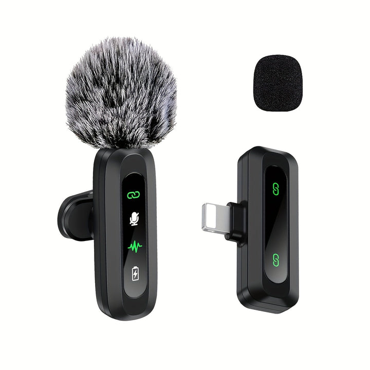 Lisslune | SoundSnap Wireless Clip Microphone – USB-C Microphone for Smartphone and Tablet