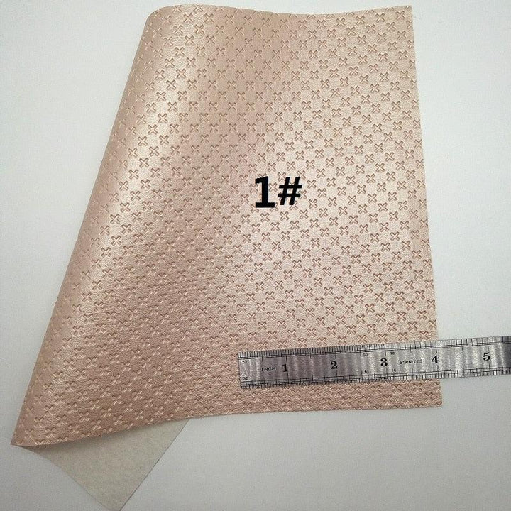 Lisslune | BEIGE Glitter Craft Material Collection with Artificial and Synthetic Leather Sheets