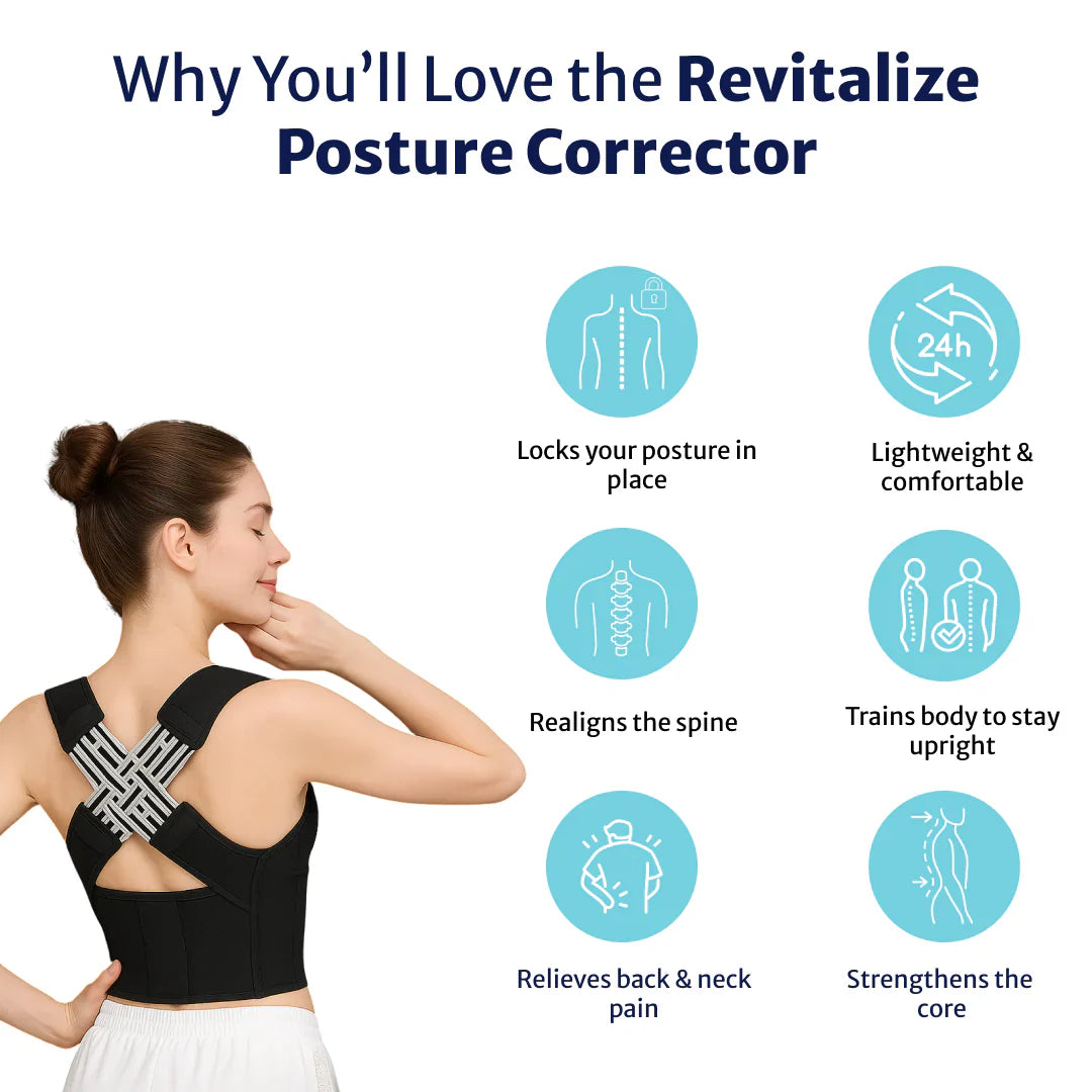 Lisslune | Back Posture Corrector | Adjustable, Breathable Design for Men & Women to Improve Posture and Reduce Back Pain