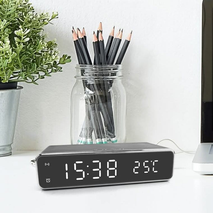 Lisslune | BENNETT - LED alarm clock with wireless charger