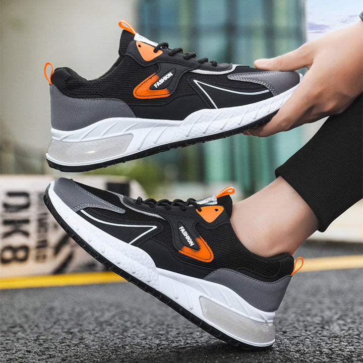 Lisslune | Breathable Men's Sneakers with Color Accent