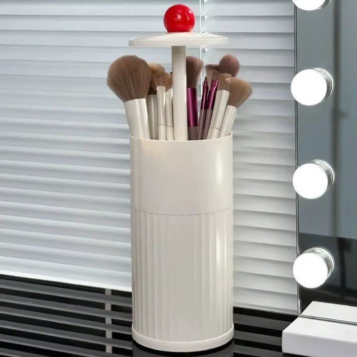 Lisslune | Automatic Pop-Up Cylindrical Makeup Brush Organizer