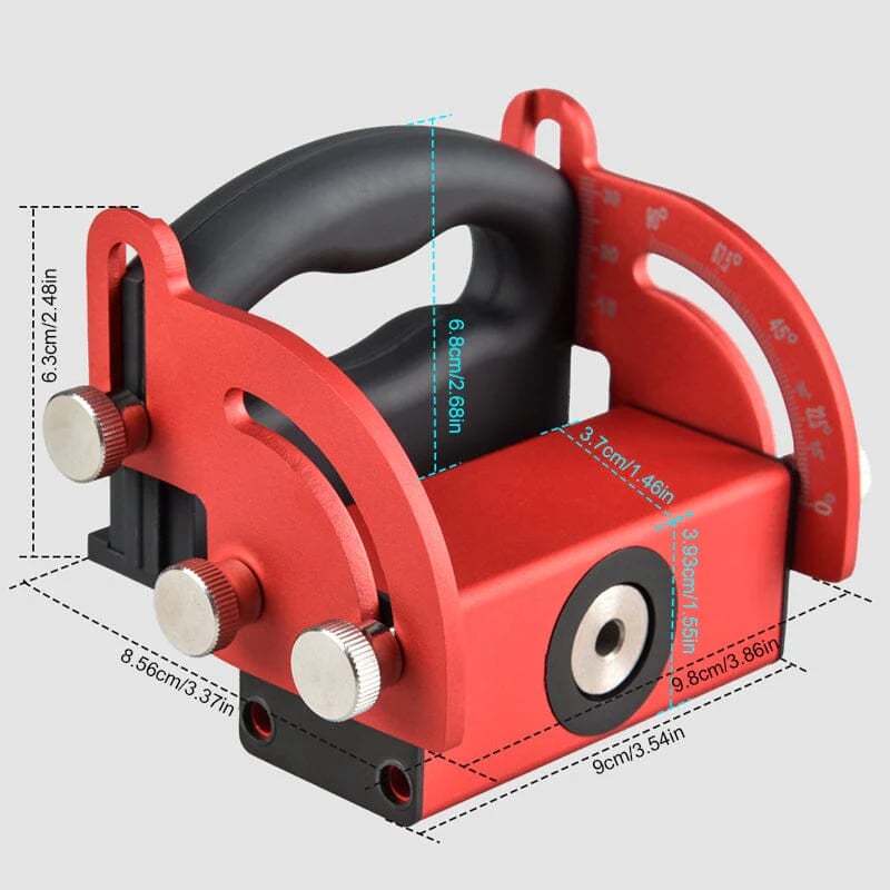 Lisslune | Woodworking inclined hole positioning
