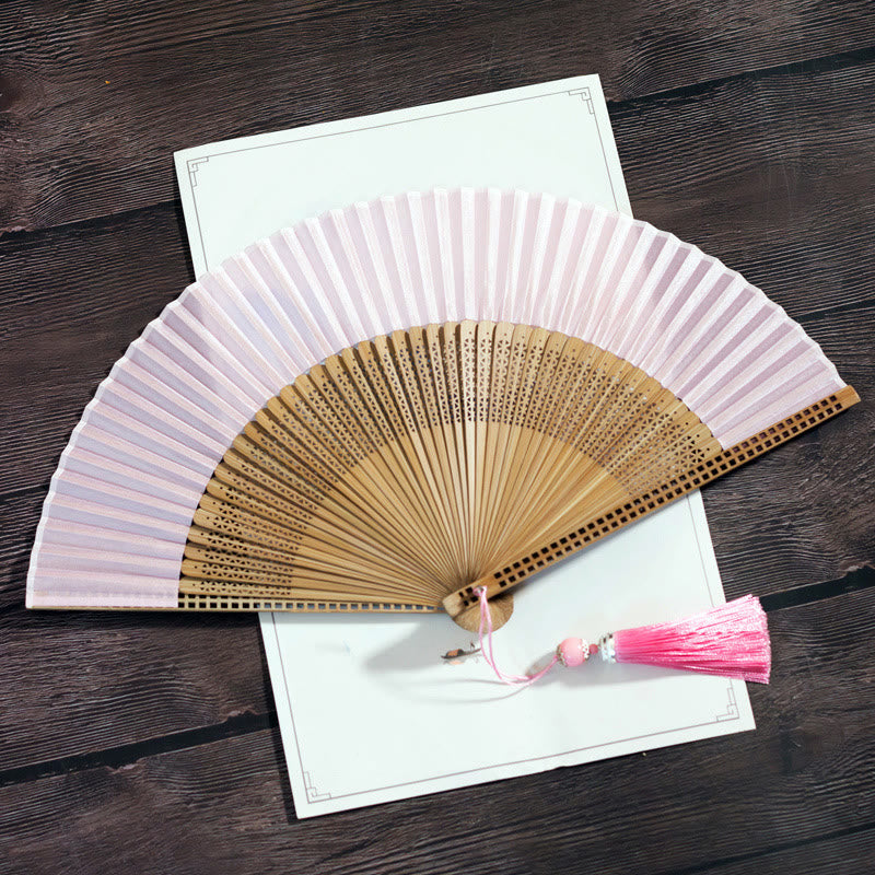 Lisslune | Hand fan made of bamboo silk