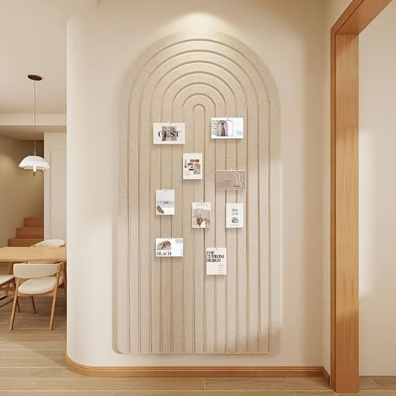 Lisslune | Curved Felt Notice Board – Large Self-Adhesive Wall Decoration made of Polyester Felt