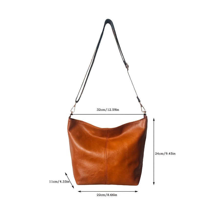 Lisslune | CityPure PU Messengerbag – White Urban Shoulder Bag with Zipper