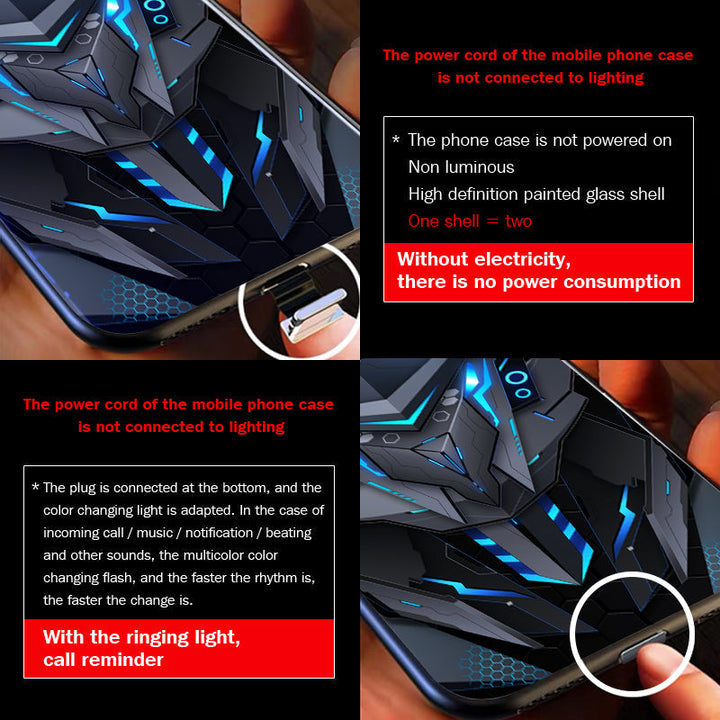Lisslune | Cool Mecha Apple Smart Flash Phone Case