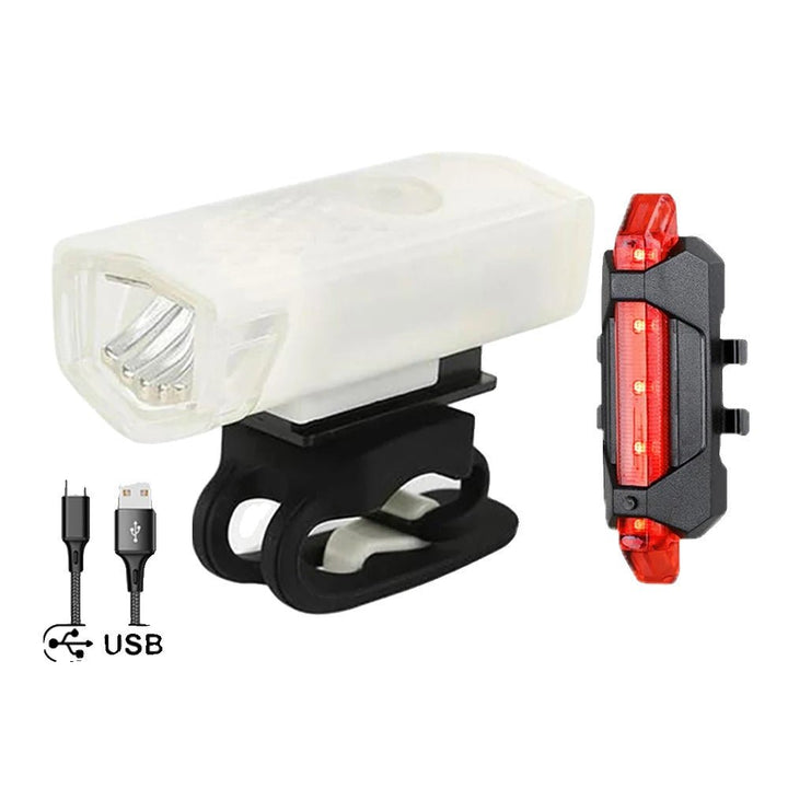 Lisslune | BikeBeam – Rechargeable USB bike light with rear light for safe night rides