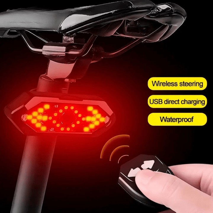 Lisslune | BikeGuard Light – Rechargeable bicycle rear light with remote control & 32 LEDs for maximum safety