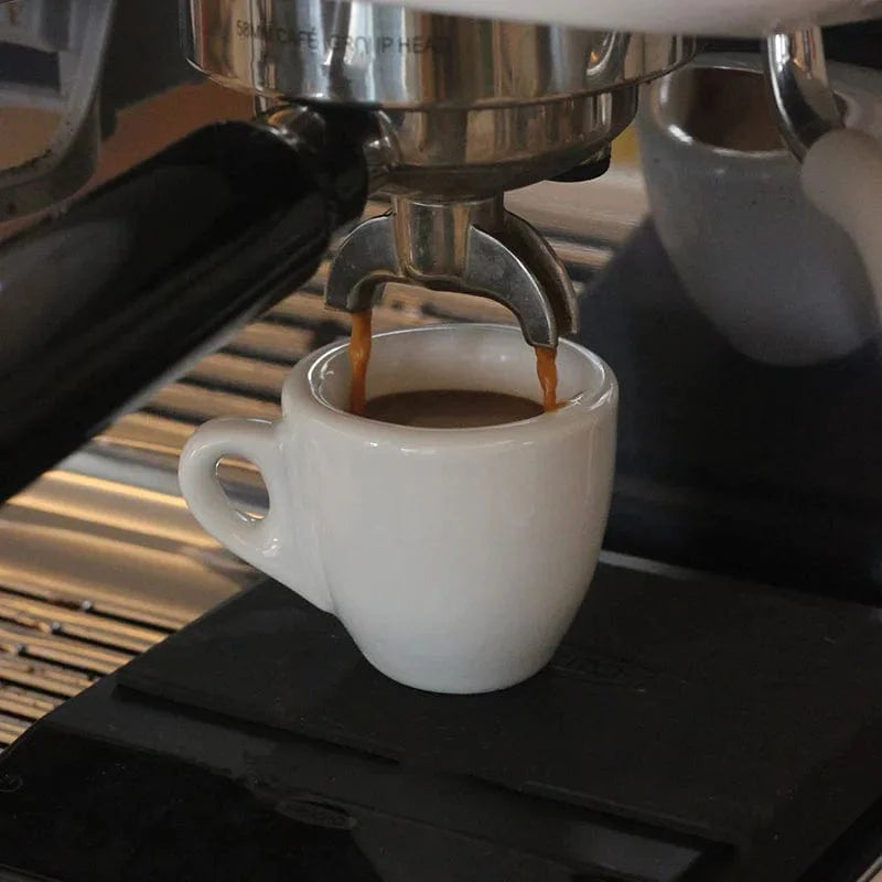 Lisslune | Black-White Ceramic Espresso Cups Set | 50 ml