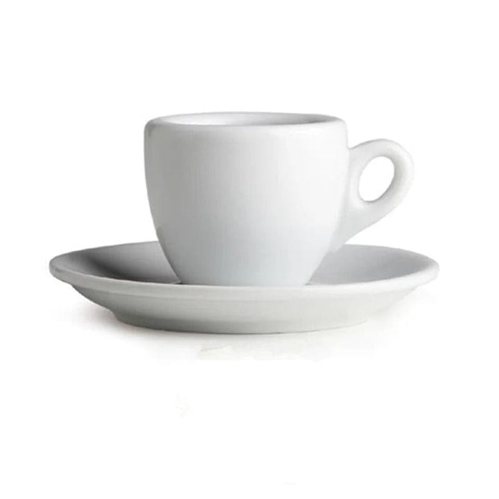 Lisslune | Black-White Ceramic Espresso Cups Set | 50 ml
