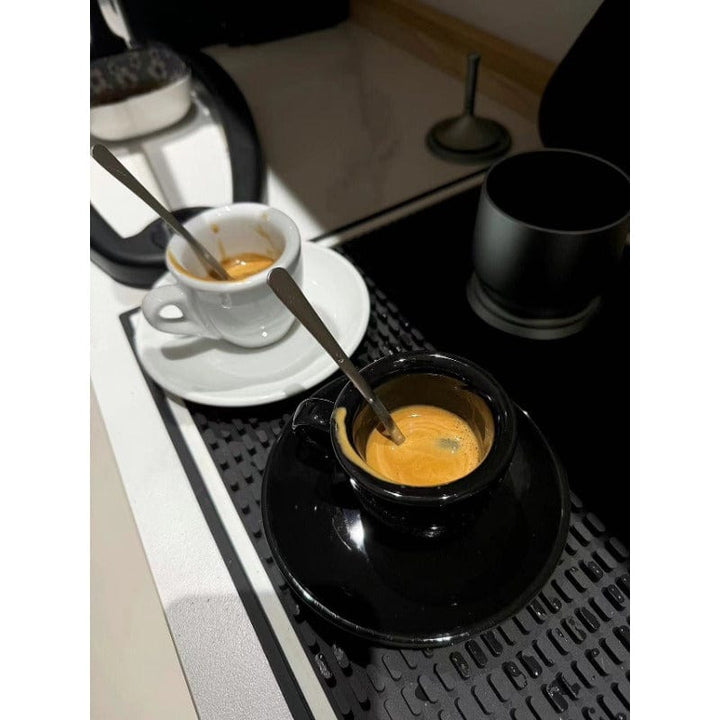 Lisslune | Black-White Ceramic Espresso Cups Set | 50 ml