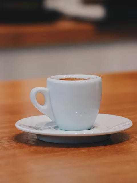 Lisslune | Black-White Ceramic Espresso Cups Set | 50 ml
