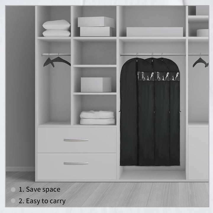 Lisslune | Long Garment Storage Cover – 180cm Dress Bag with Zipper & Window (Buy 1, Get 1 FREE)