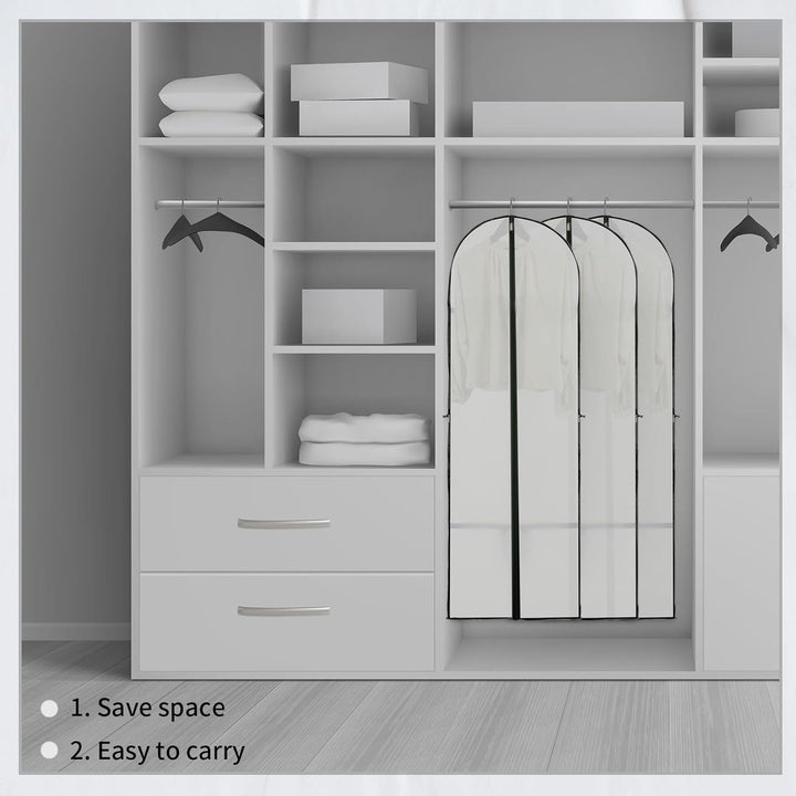 Lisslune | Long Garment Storage Cover – 180cm Dress Bag with Zipper & Window (Buy 1, Get 1 FREE)