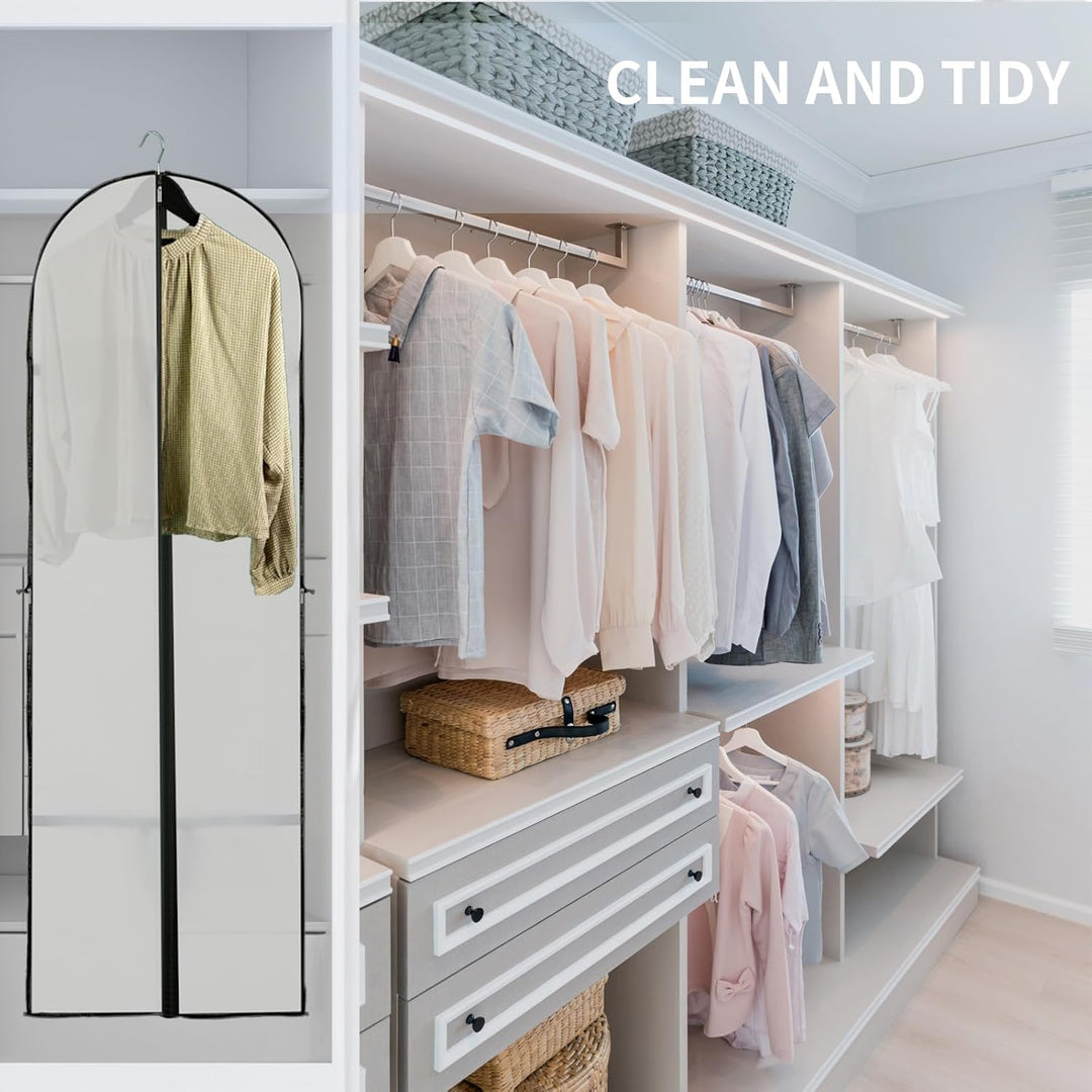 Lisslune | Long Garment Storage Cover – 180cm Dress Bag with Zipper & Window (Buy 1, Get 1 FREE)