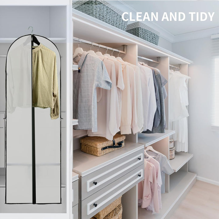 Lisslune | Long Garment Storage Cover – 180cm Dress Bag with Zipper & Window (Buy 1, Get 1 FREE)