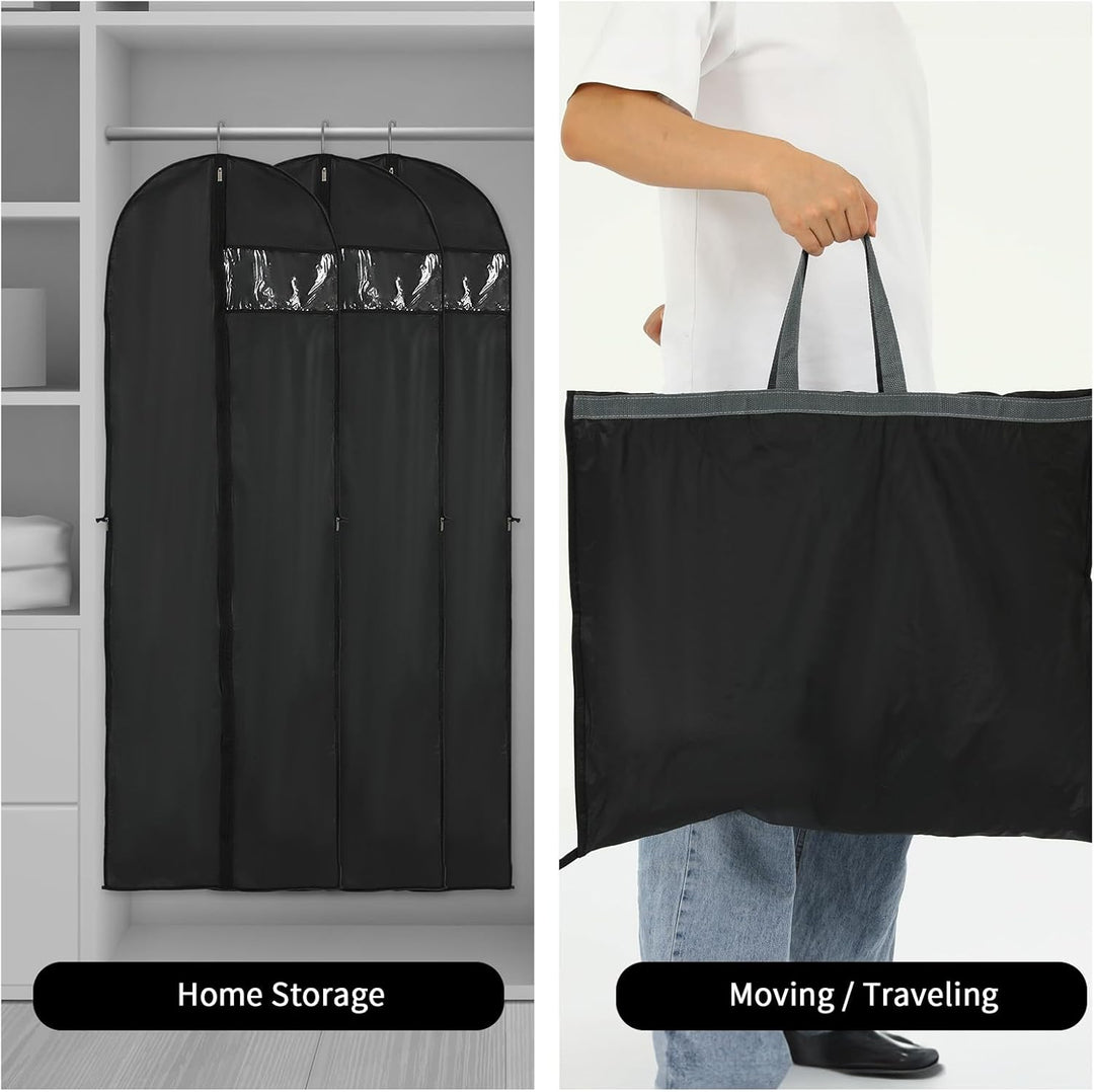 Lisslune | Long Garment Storage Cover – 180cm Dress Bag with Zipper & Window (Buy 1, Get 1 FREE)