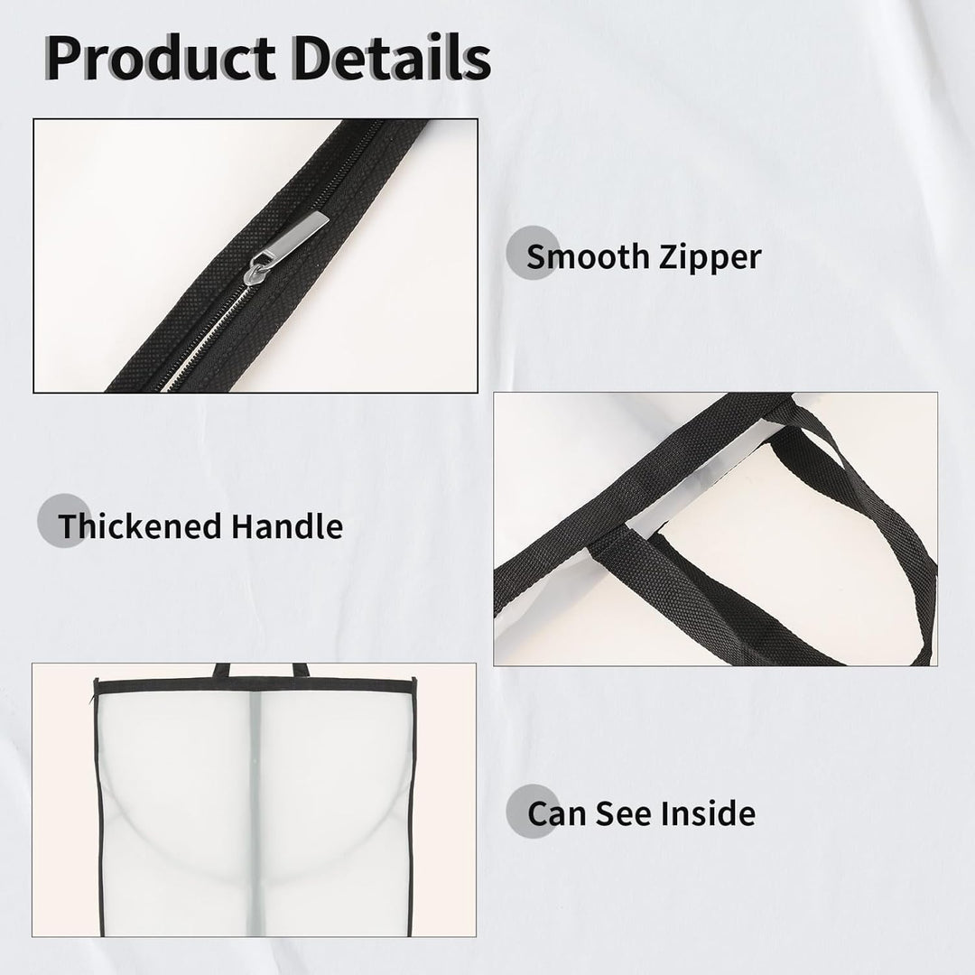 Lisslune | Long Garment Storage Cover – 180cm Dress Bag with Zipper & Window (Buy 1, Get 1 FREE)
