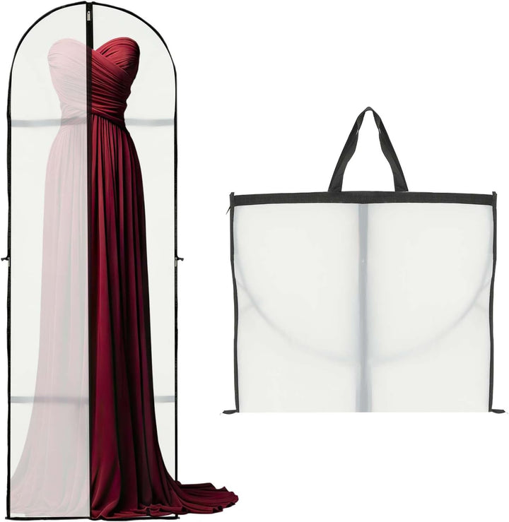 Lisslune | Long Garment Storage Cover – 180cm Dress Bag with Zipper & Window (Buy 1, Get 1 FREE)