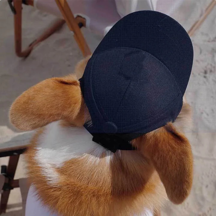 Lisslune | Adjustable Dog Sun Hat - Cute Ear-Out Summer Baseball Cap