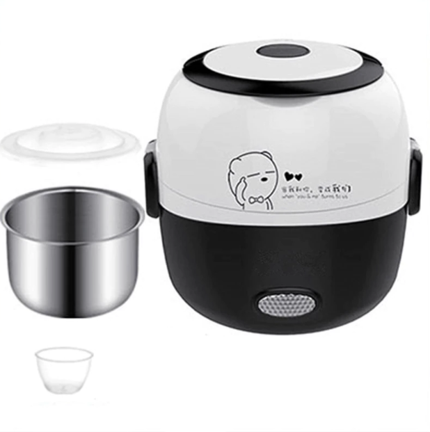 Lisslune | SteamMate Electric Lunch Box – Cooking, Steaming & Keeping Warm – 1L – 200W