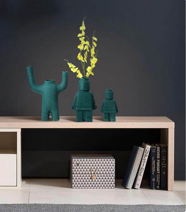 Lisslune | RoboBloom Modern Robot Flower Pots – Unique Decoration for Your Home