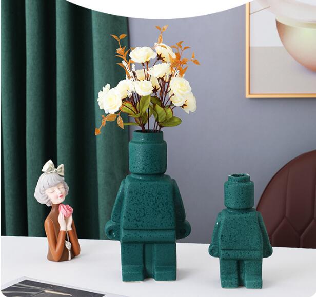 Lisslune | RoboBloom Modern Robot Flower Pots – Unique Decoration for Your Home